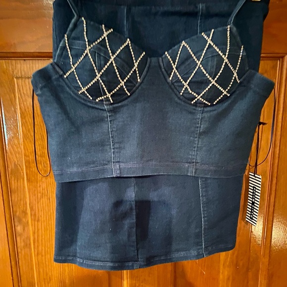 Soft Denim Skirt Set by Haute Monde - Picture 6 of 6